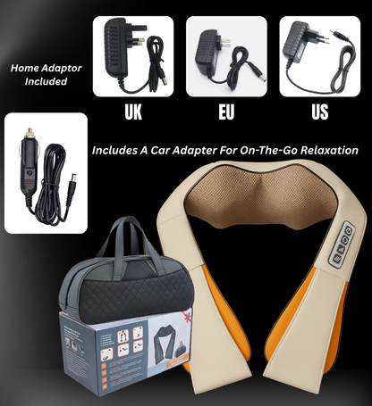 Shiatsu Neck and Shoulder Massager - Deep Tissue Heat Therapy