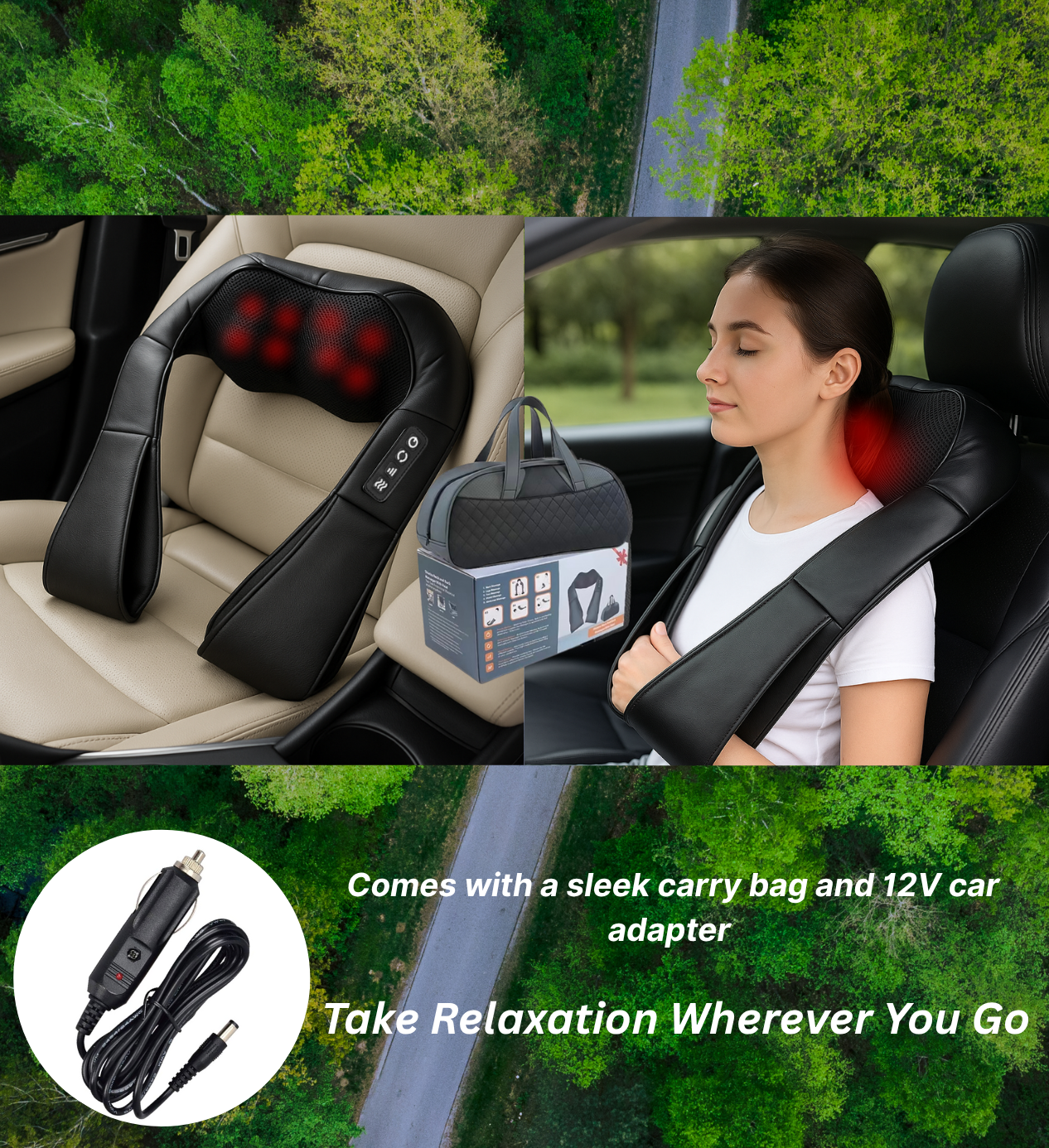 Shiatsu Neck and Shoulder Massager - Deep Tissue Heat Therapy