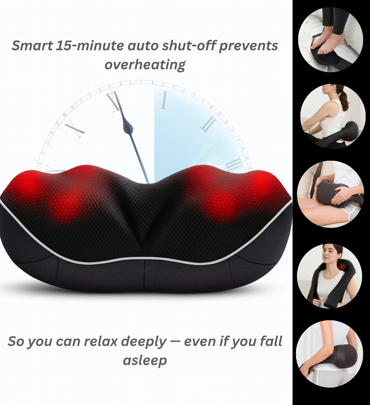 Shiatsu Neck and Shoulder Massager - Deep Tissue Heat Therapy