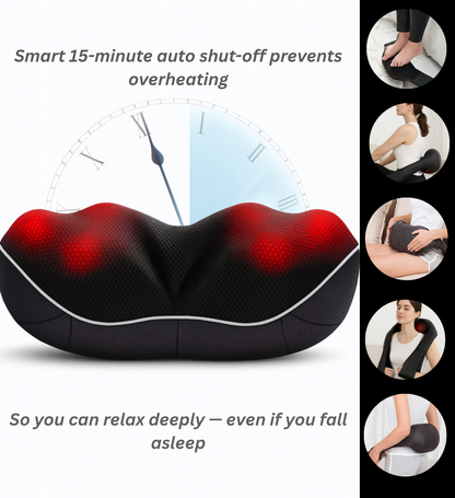 Shiatsu Neck and Shoulder Massager - Deep Tissue Heat Therapy